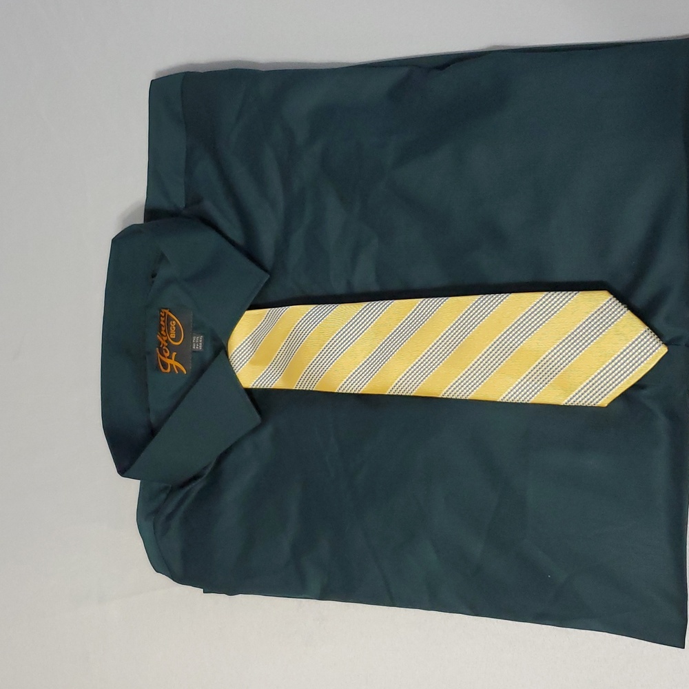 Johnny Bigg NWT Men's Big& Tall Dark Green Soft LS Button-Down Shirt Size 5XL